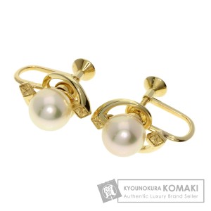 ミキモト MIKIMOTO  アコヤパール 真珠   イヤリング K14イエローゴールド レディース  中古