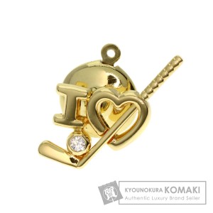 ティファニー TIFFANY&Co.   I  LOVE ゴルフ 1P ダイヤモンド ピンブローチ  ブローチ 中古