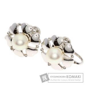 ミキモト MIKIMOTO  パール 真珠  イヤリング シルバー レディース  中古