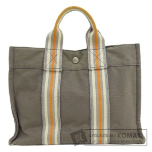 エルメス HERMES  サックフールトゥPM 2001年銀座限定  ハンドバッグ キャンバス レディース  中古