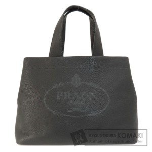 プラダ PRADA  ロゴ  トートバッグ レザー レディース  中古