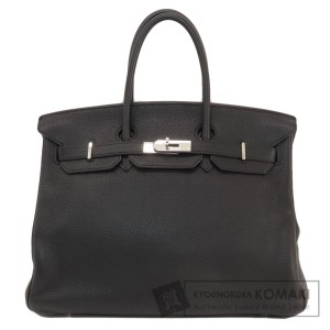 エルメス HERMES  バーキン35 黒 ブラック シルバー金具  ハンドバッグ トゴ レディース  中古