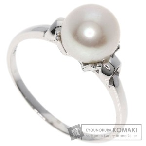 ミキモト MIKIMOTO  アコヤパール 真珠  リング・指輪 K14ホワイトゴールド レディース  中古