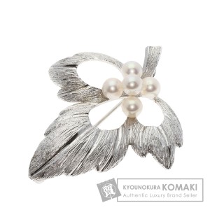 ミキモト MIKIMOTO  パール 真珠  ブローチ シルバー レディース  中古