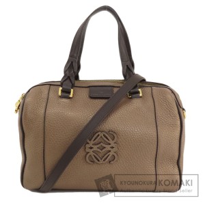 ロエベ LOEWE  アナグラム 2WAY  ハンドバッグ レザー レディース  中古