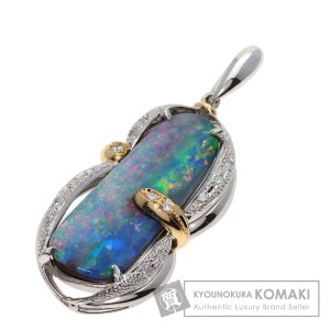 セレクトジュエリー SELECT JEWELRY  ボルダーオパール ダイヤモンド  ペンダントトップ 中古