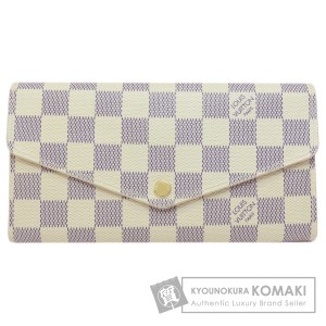 ルイヴィトン LOUIS VUITTON N63208  ポルトフォイユ・サラ ダミエ アズール  中古