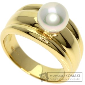 ミキモト MIKIMOTO  パール 真珠  リング・指輪 K18イエローゴールド レディース  中古