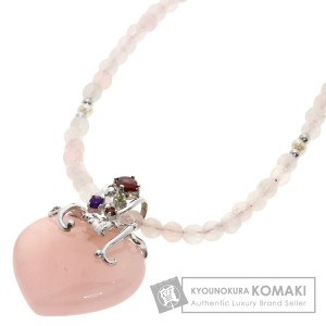 セレクトジュエリー SELECT JEWELRY  ローズクオーツ マルチカラー ストーン  ネックレス 中古