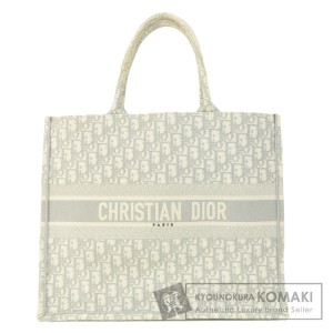 クリスチャンディオール CHRISTIAN DIOR  ブックトート  トートバッグ キャンバス レディース  中古