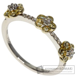 セレクトジュエリー SELECT JEWELRY  ダイヤモンド フラワーモチーフ  リング・指輪 18K 750    中古