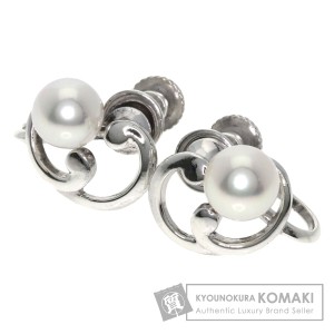 ミキモト MIKIMOTO  パール 真珠  イヤリング シルバー レディース  中古