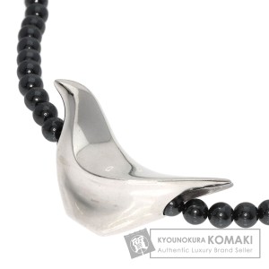 ジョージジェンセン Georg Jensen  バード ハンスハンセン ヘマタイト  ネックレス シルバー 中古