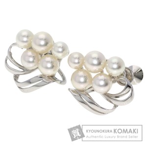 ミキモト MIKIMOTO  パール 真珠  イヤリング シルバー レディース  中古