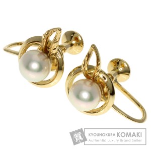 ミキモト MIKIMOTO  パール 真珠  イヤリング K14イエローゴールド レディース  中古