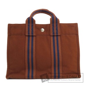 エルメス HERMES  サックフールトゥPM  ハンドバッグ キャンバス レディース  中古