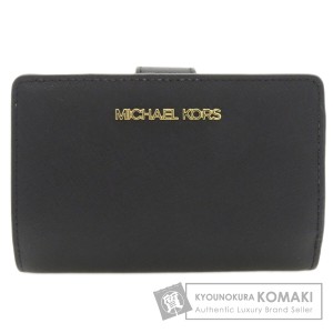 マイケルコース Michael Kors  ロゴモチーフ  二つ折り財布（小銭入れあり） PVC レディース  中古