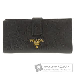 プラダ PRADA 1MV025  ロゴモチーフ  長財布（小銭入れあり） レザー レディース  中古