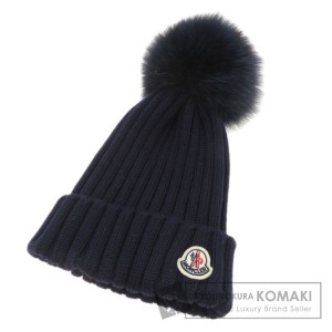 モンクレール MONCLER  ニット帽  帽子 ウール レディース  中古