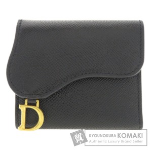 クリスチャンディオール CHRISTIAN DIOR  ロゴモチーフ  二つ折り財布（小銭入れあり） 中古