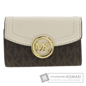 マイケルコース Michael Kors  ロゴモチーフ  キーケース レザー レディース  中古