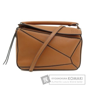 ロエベ LOEWE  パズルバッグ ミニ 2WAY  ハンドバッグ カーフ レディース  中古