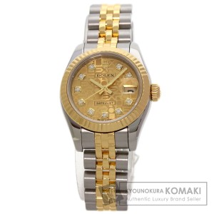 ロレックス ROLEX 179173G  デイトジャスト 10P ダイヤモンド  腕時計 ステンレススチール 中古