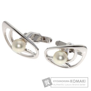 ミキモト MIKIMOTO  パール 真珠  カフス シルバー メンズ  中古