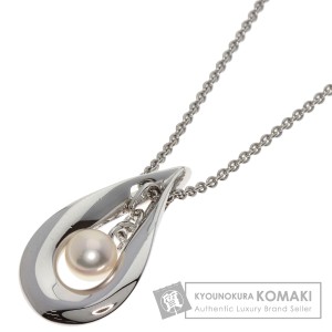 ミキモト MIKIMOTO  パール 真珠  ネックレス シルバー レディース  中古