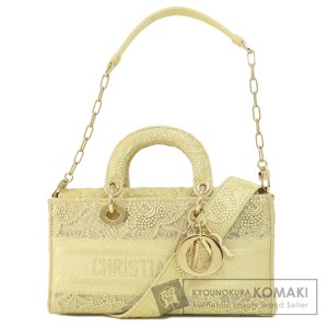 クリスチャンディオール CHRISTIAN DIOR  レディ D-ジョイ 2WAY  ハンドバッグ キャンバス 中古