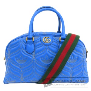 グッチ GUCCI 722114  アディダスコラボ 2WAY  トートバッグ レザー レディース  中古