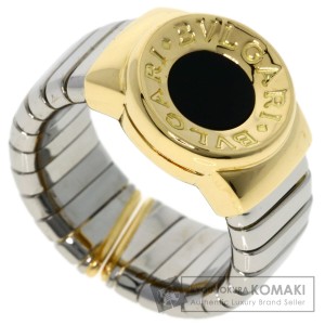 ブルガリ BVLGARI  トゥボガス オニキス   リング・指輪 K18イエローゴールド レディース  中古