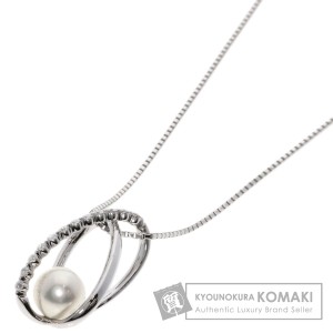 タサキ TASAKI  アコヤパール 真珠 ダイヤモンド  ネックレス K18ホワイトゴールド 中古