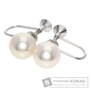 ミキモト MIKIMOTO  アコヤパール 真珠  イヤリング K18ホワイトゴールド レディース  中古