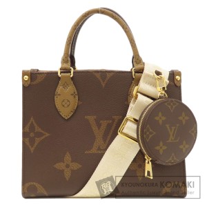 ルイヴィトン LOUIS VUITTON M46373  オンザゴーPM モノグラムジャイアント  ハンドバッグ 中古