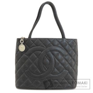 シャネル CHANEL  復刻トート シルバー金具  トートバッグ キャビアスキン レディース  中古