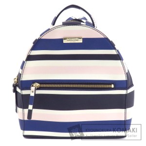 ケイトスペード kate spade  ボーダー  リュック・デイパック PVC レディース  中古