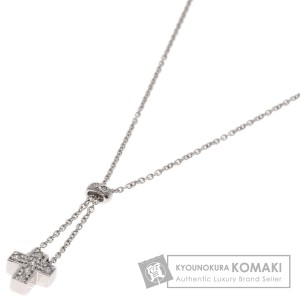 スタージュエリー STAR JEWELRY  クロス ダイヤモンド  ネックレス K18ホワイトゴールド 中古