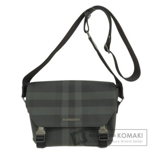 バーバリー BURBERRY  チェック柄  ショルダーバッグ PVC レディース  中古