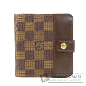 ルイヴィトン LOUIS VUITTON M61668  コンパクト・ジップ ダミエ エベヌ  中古