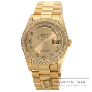 ロレックス ROLEX 18348  デイデイト ミリヤード ダイヤモンド  腕時計 K18イエローゴールド 中古