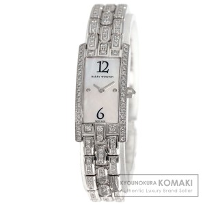 ハリーウィンストン HARRY WINSTON 332LQW  アベニューC ミニ 前面 ダイヤモンド  腕時計 中古