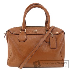 コーチ COACH F36677  ロゴ 2WAY  ハンドバッグ レザー レディース  中古