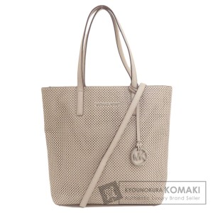 マイケルコース Michael Kors  パンチング 2WAY  トートバッグ レザー レディース  中古