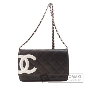 シャネル CHANEL  チェーンウォレット カンボンライン シルバー金具  中古