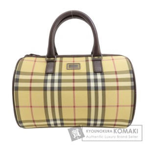 バーバリー BURBERRY  ノバチェック  ハンドバッグ キャンバス レディース  中古