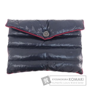 モンクレール MONCLER  ロゴ  クラッチバッグ ナイロン素材 レディース  中古