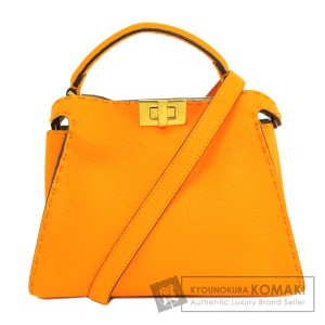 フェンディ FENDI  ピーカブー 2WAY  ハンドバッグ カーフ レディース  中古