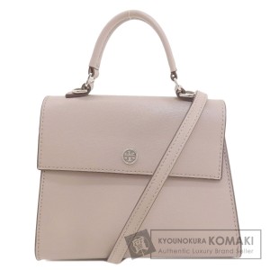 トリーバーチ Tory Burch  ロゴ金具 2WAY  ハンドバッグ PVC レディース  中古