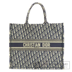 クリスチャンディオール CHRISTIAN DIOR  ブックトート  トートバッグ キャンバス レディース  中古